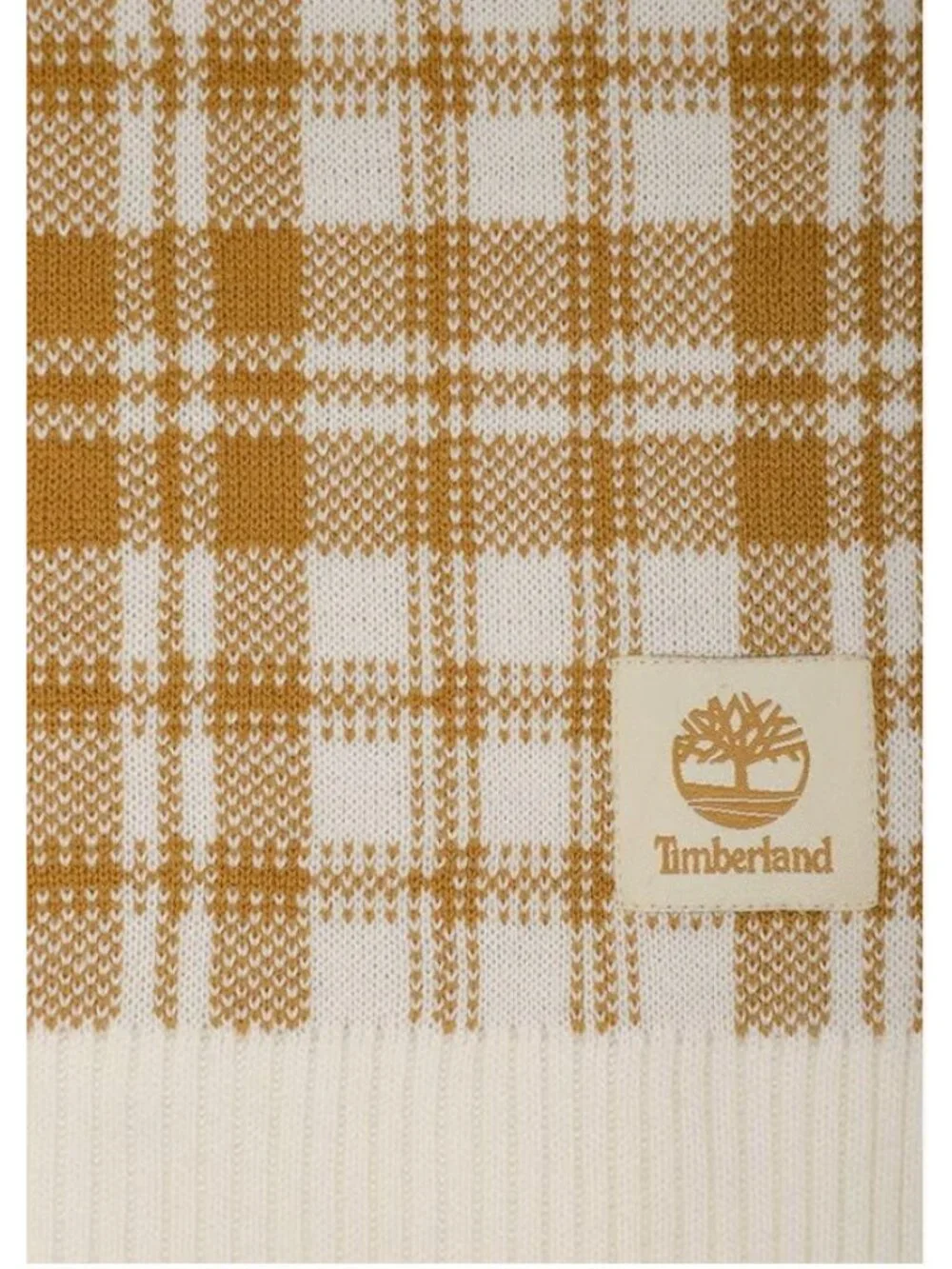 NWT Unisex Timberland Plaid Scarf Rectangle Knit